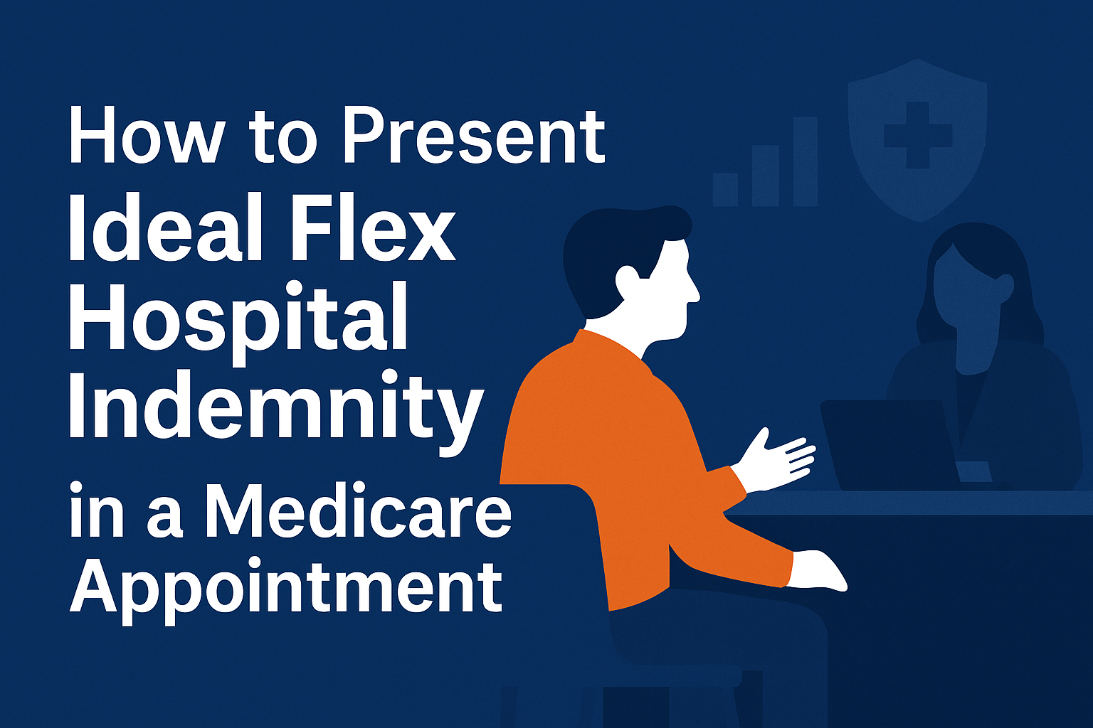 Insurance agent discussing hospital indemnity coverage with Medicare client