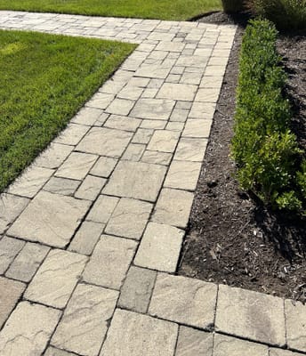 straight outdoor walkway