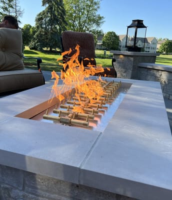 outdoor fire table