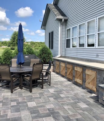 outdoor furniture on patio