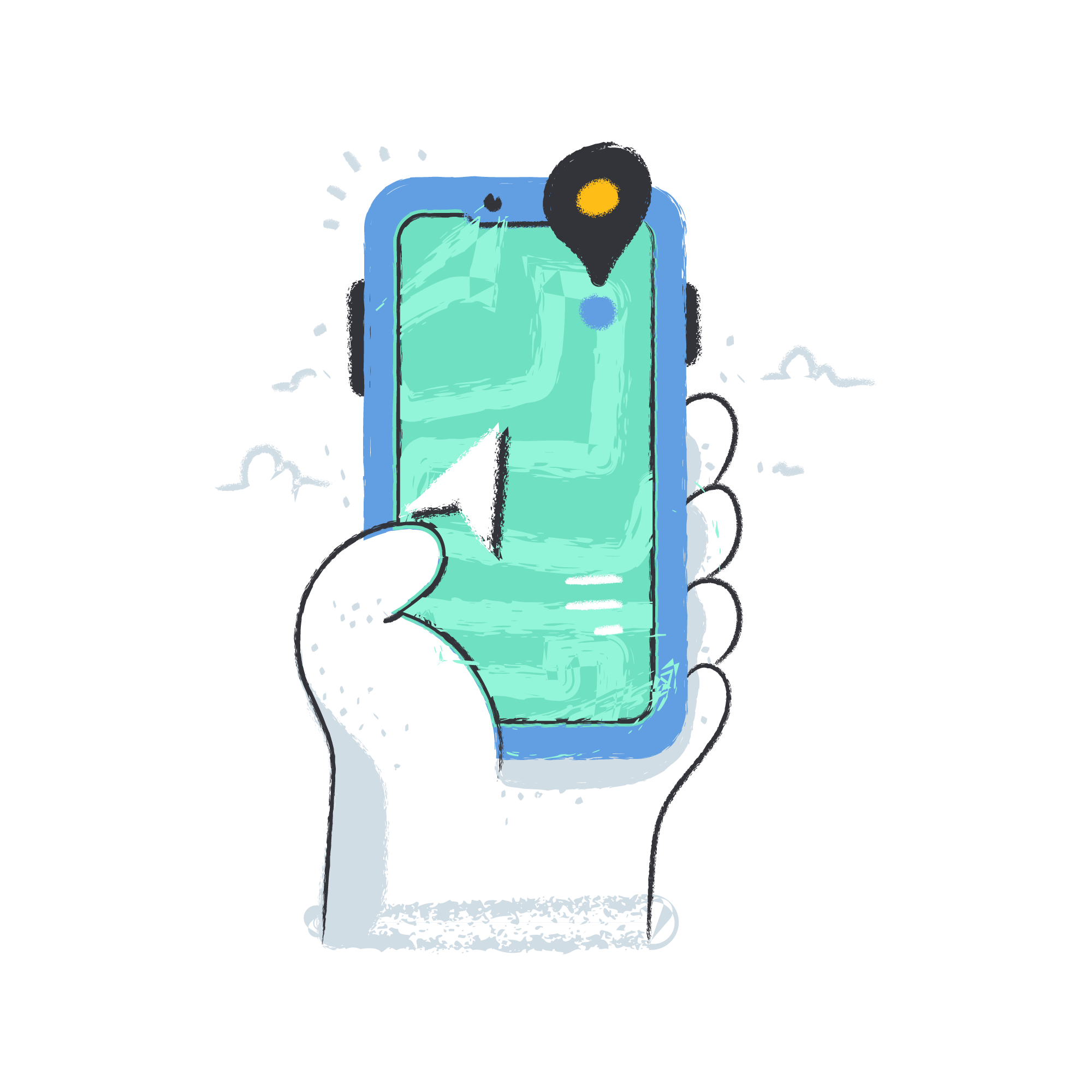 maps, direction, location, navigation, smartphone, pointer, marker, destination, electronic, device@2x.png