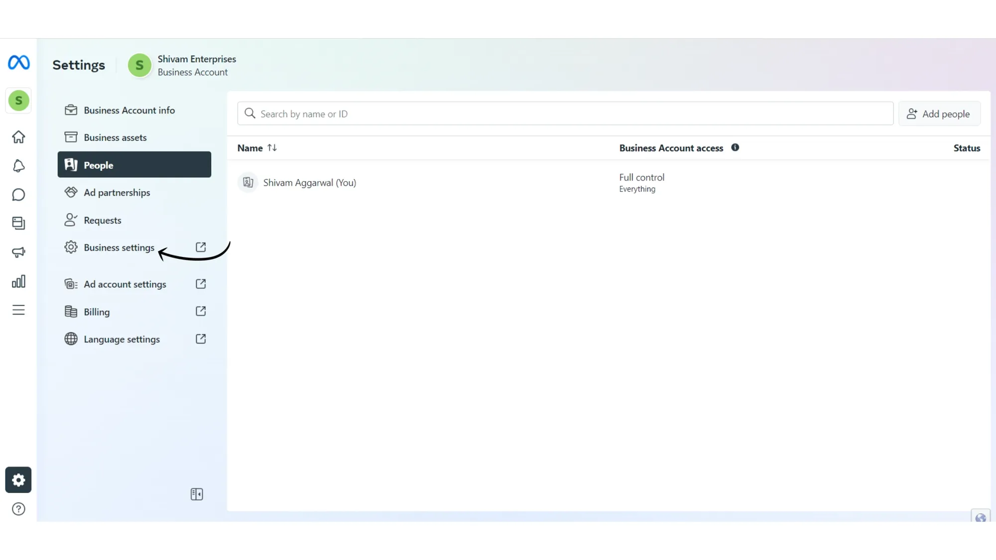 7 Go to Business Settings.webp