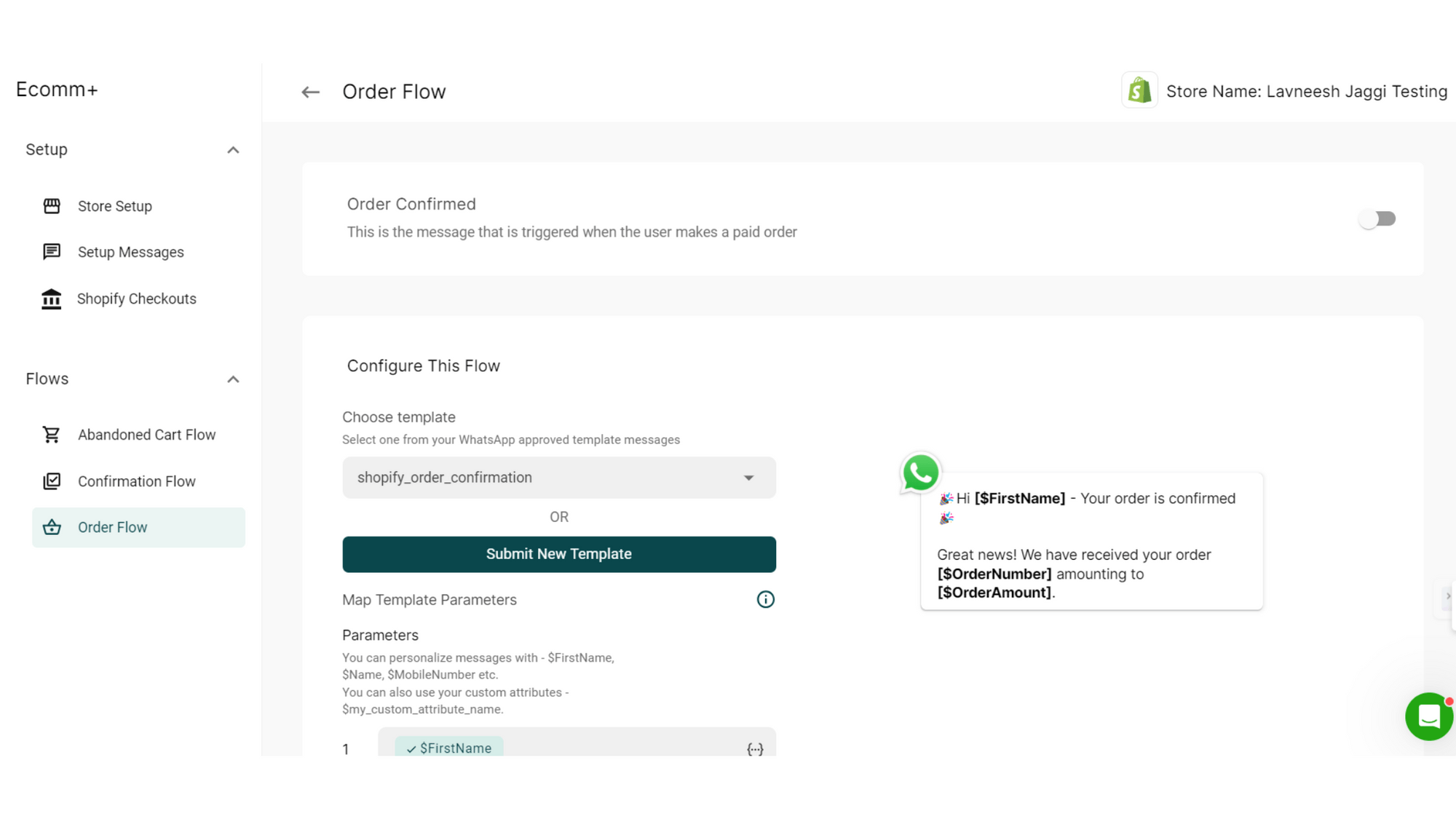 2 Setting up Order Confirmed message.png