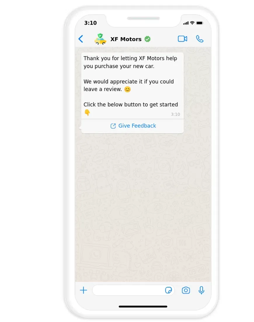Automobile Feedback WhatsApp Message2.webp