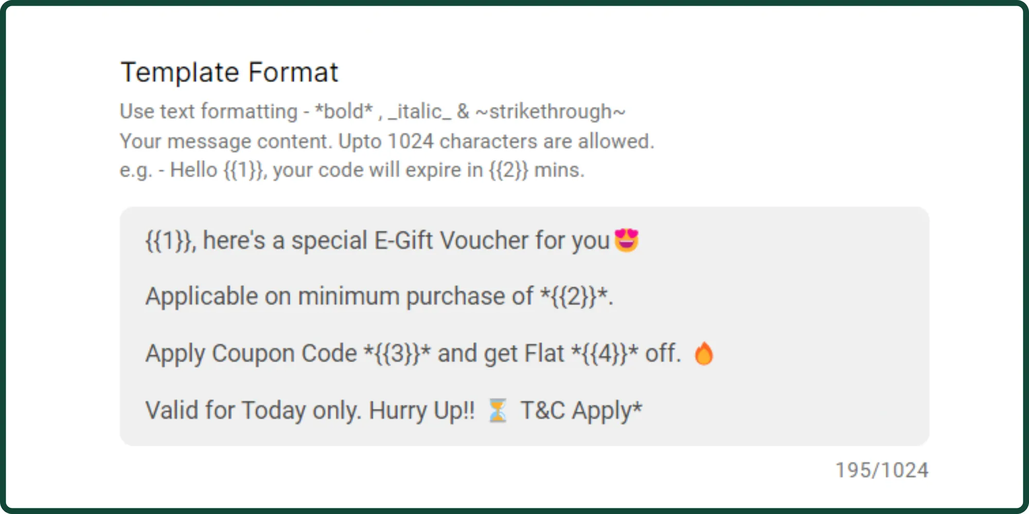 5. Enter the Template format.webp
