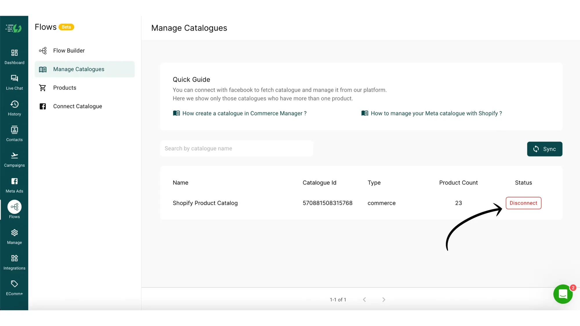 4. Go to Catalogue and connect the Catalogue.webp
