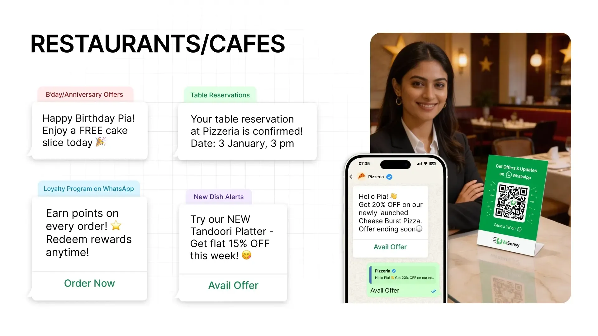 Restaurants WhatsApp QR