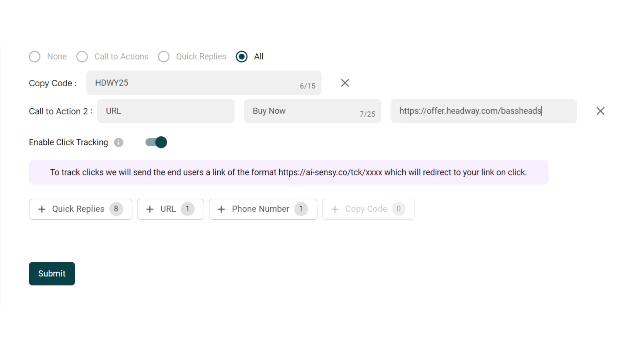 Submit your Limited Time Offer Template message for approval.webp