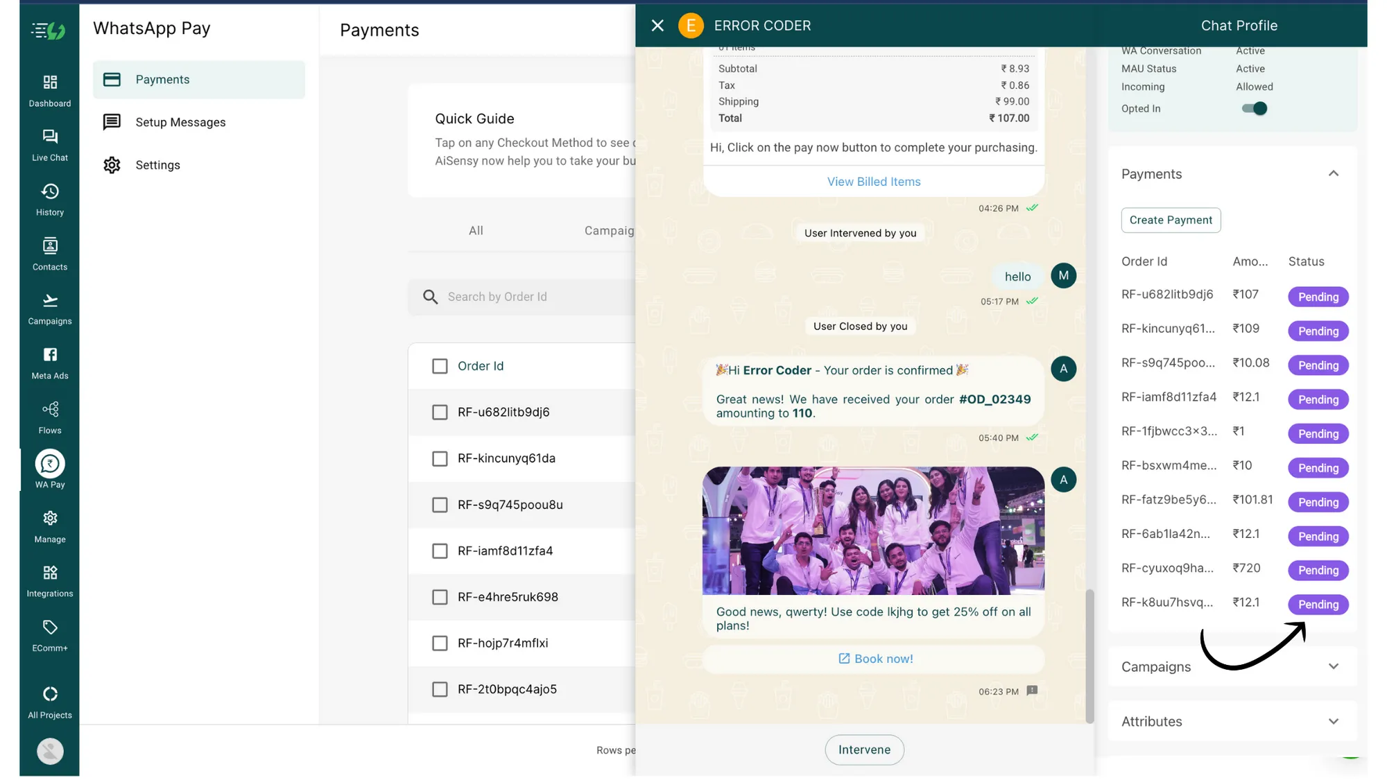 3. Verify Payment status from User Profile.webp