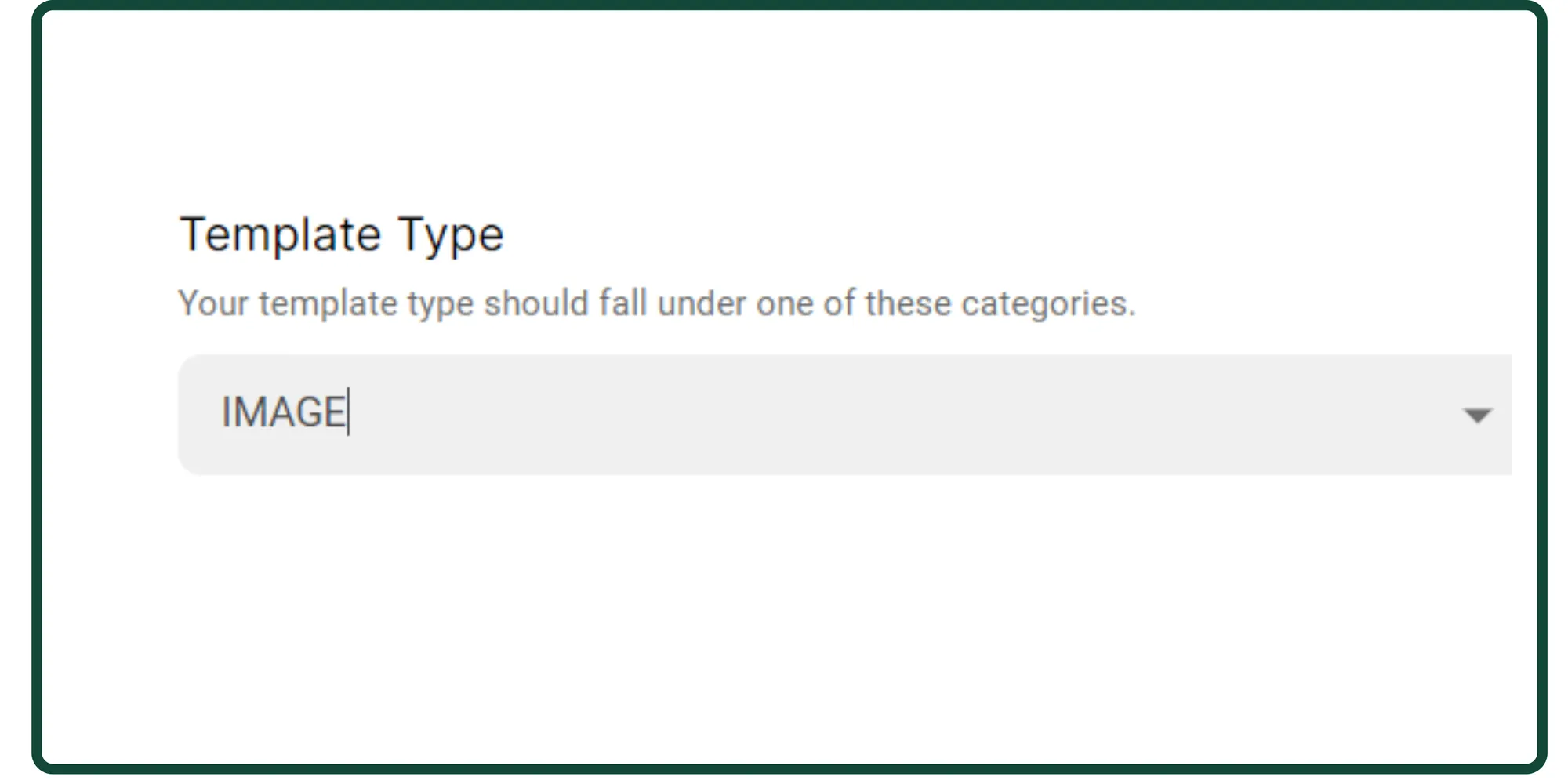 4. Under Template type choose Image.wepb.webp