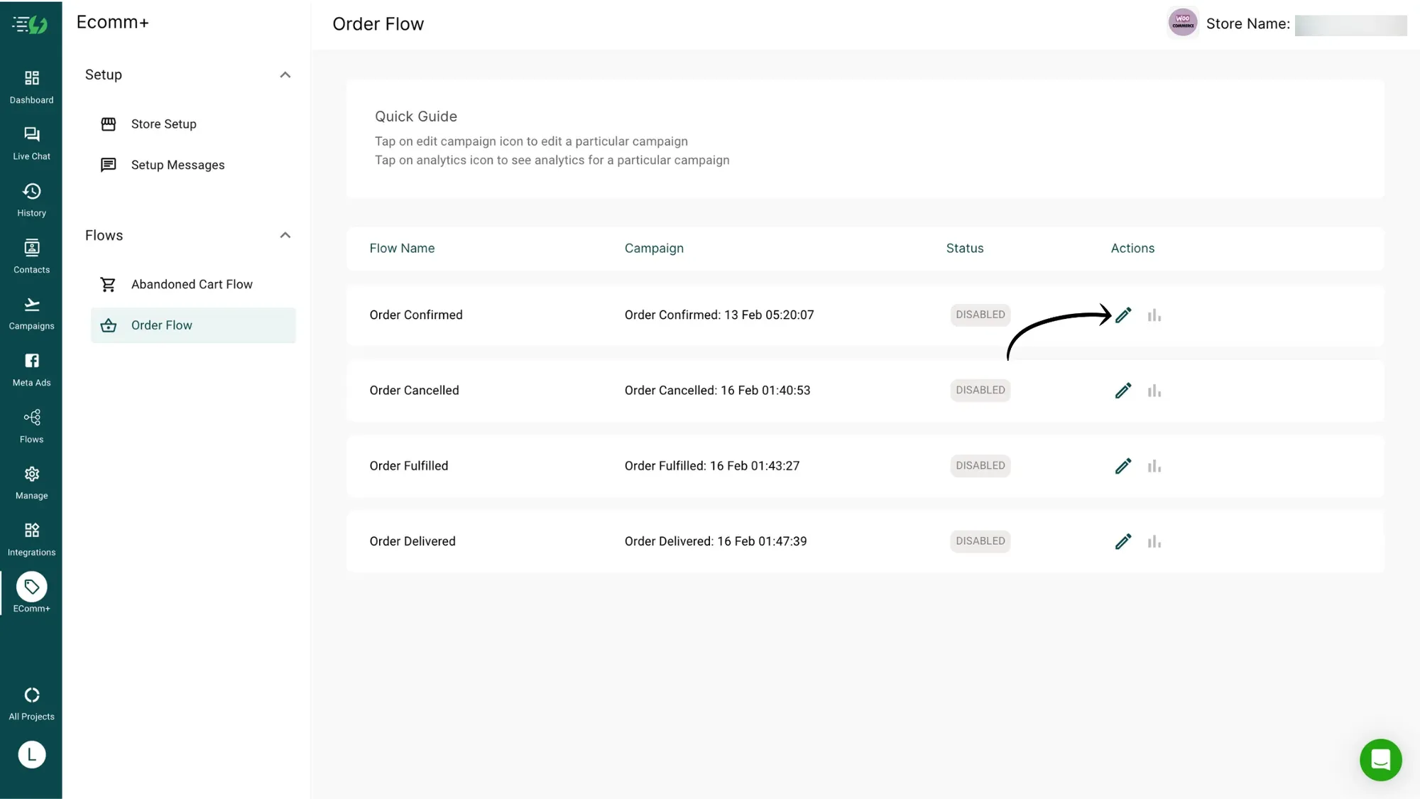 Step 1 Go to the Order Flow and edit the Order Confirmed Flow.webp