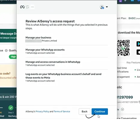 Review the details and hit Continue.webp