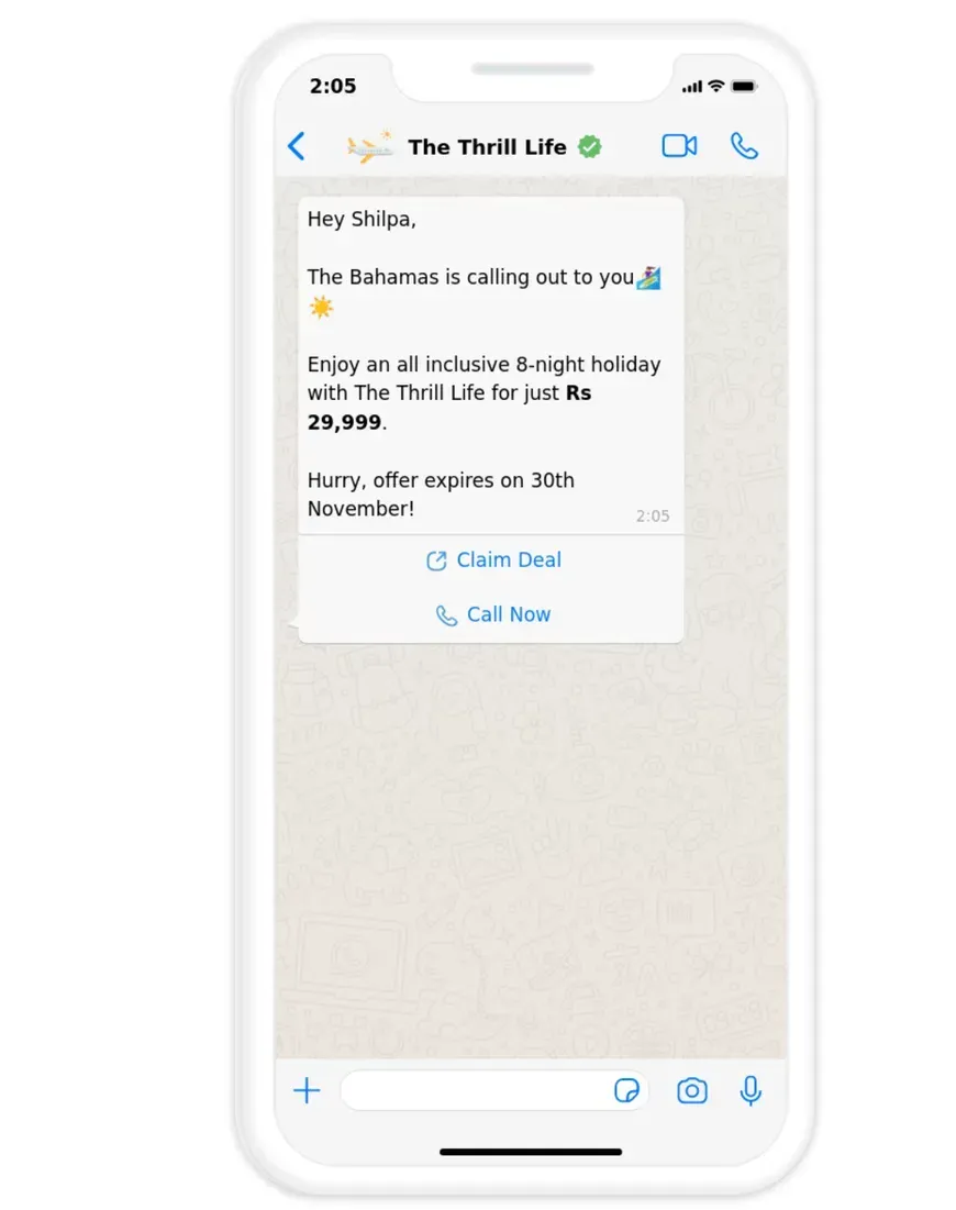 Limited Time Vacation Offer WhatsApp Message2.webp