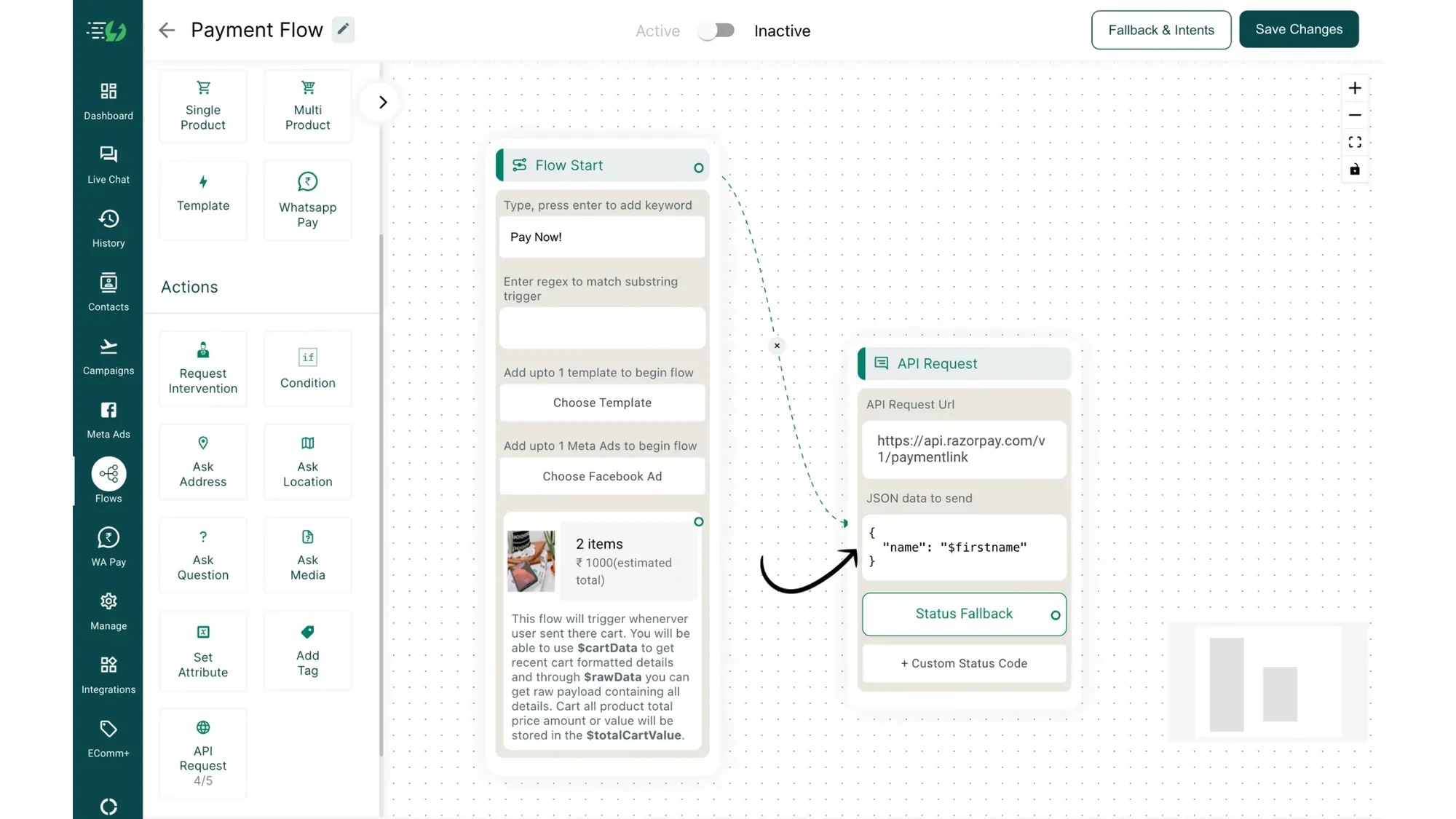 5 Save the changes in your Chatbot flow.webp