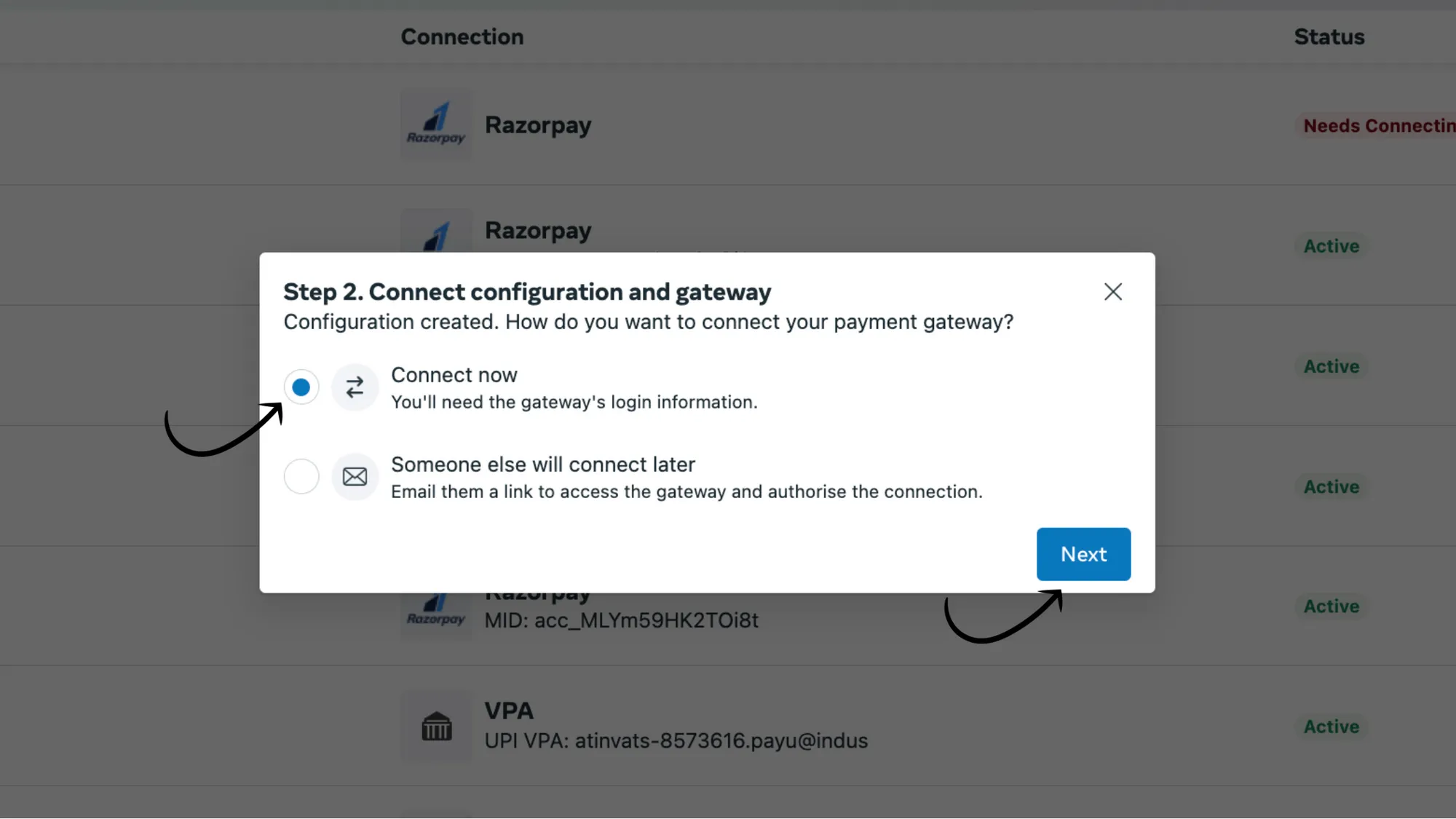 8. Tap Connect Now and click Next.webp