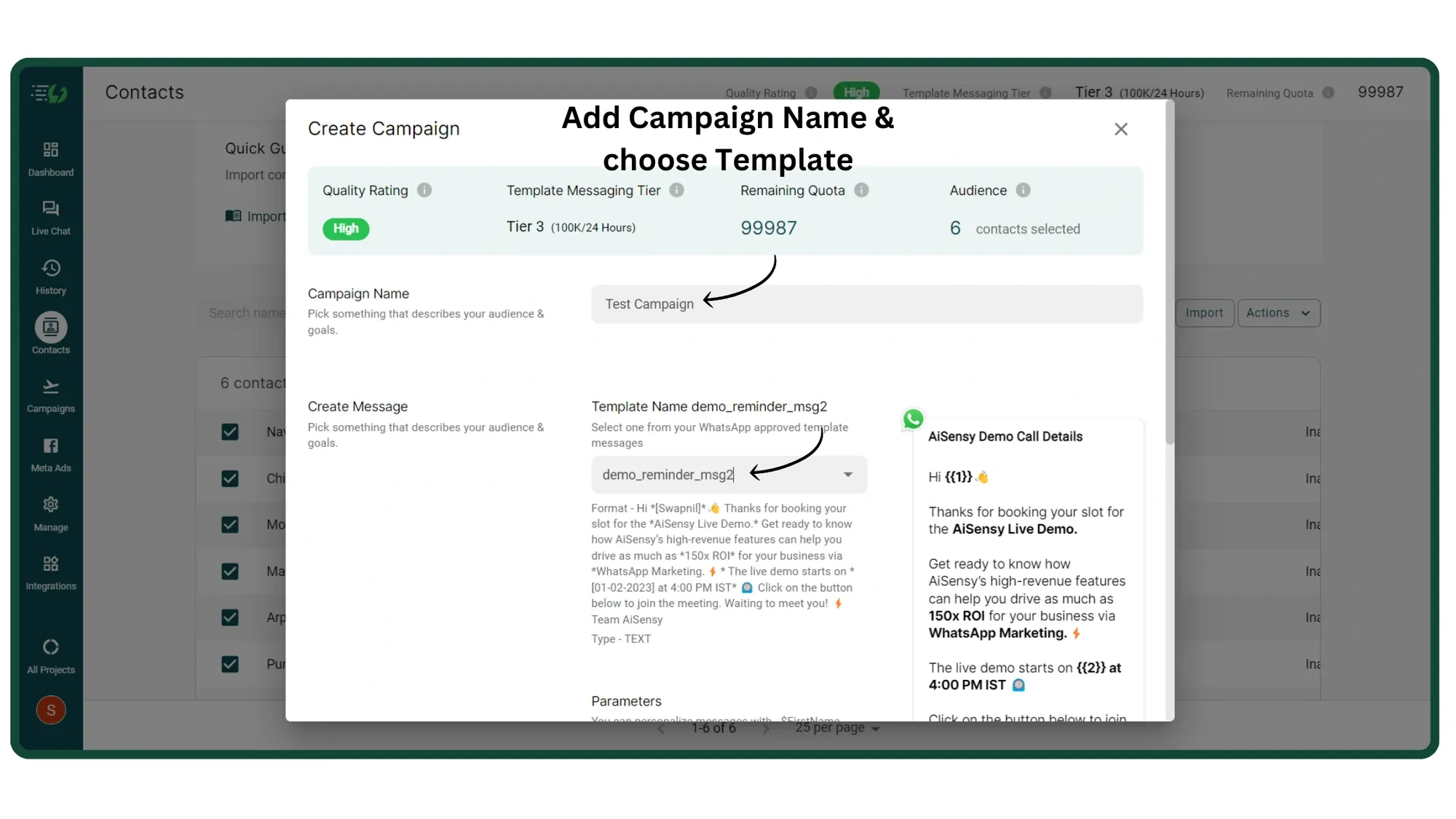 Name your Campaign and select a Template.webp