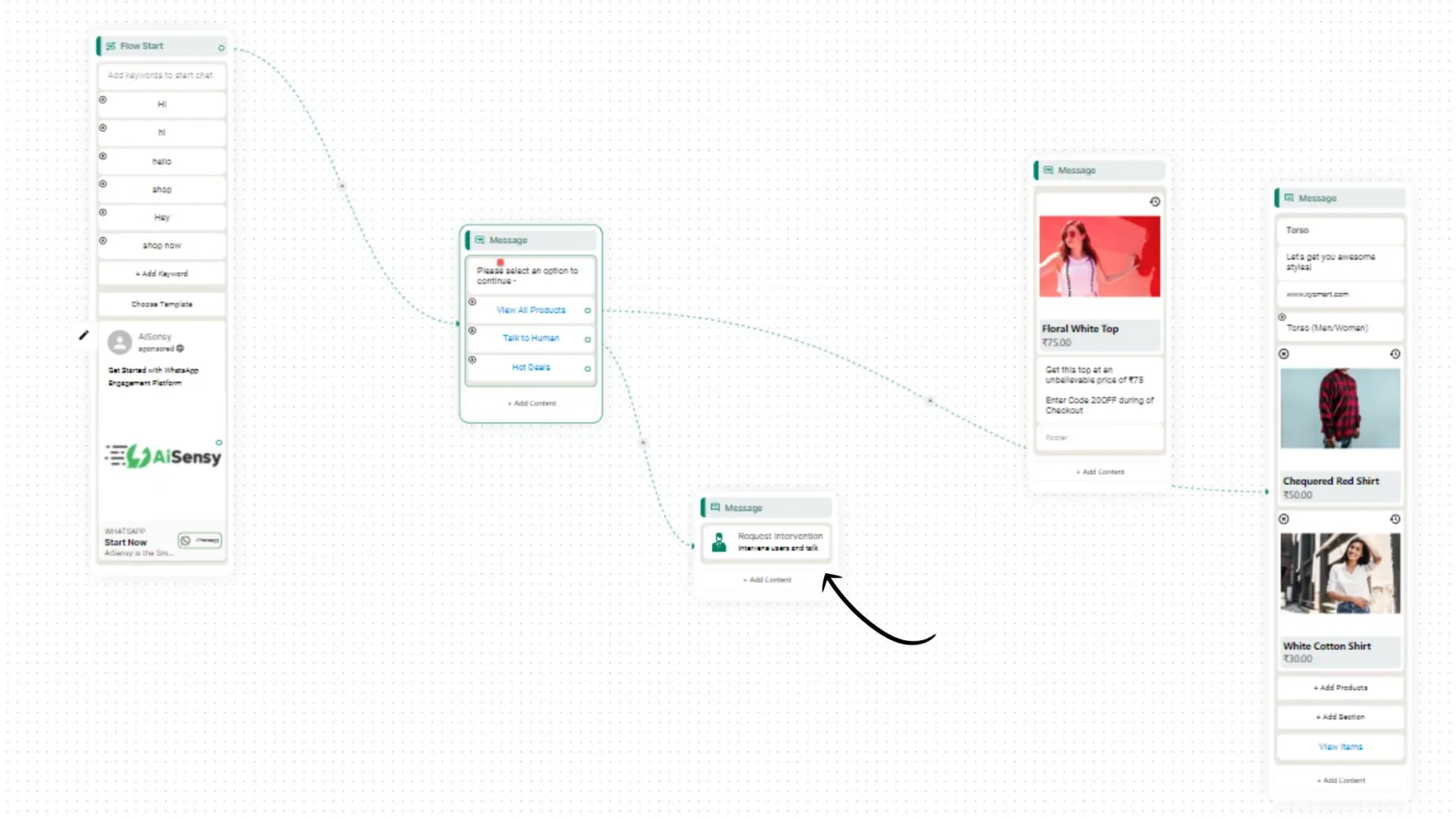 Link Request Intervention Element from Content Block.webp