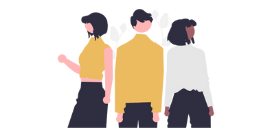 Pictogramme illustrant un groupe de trois personnes