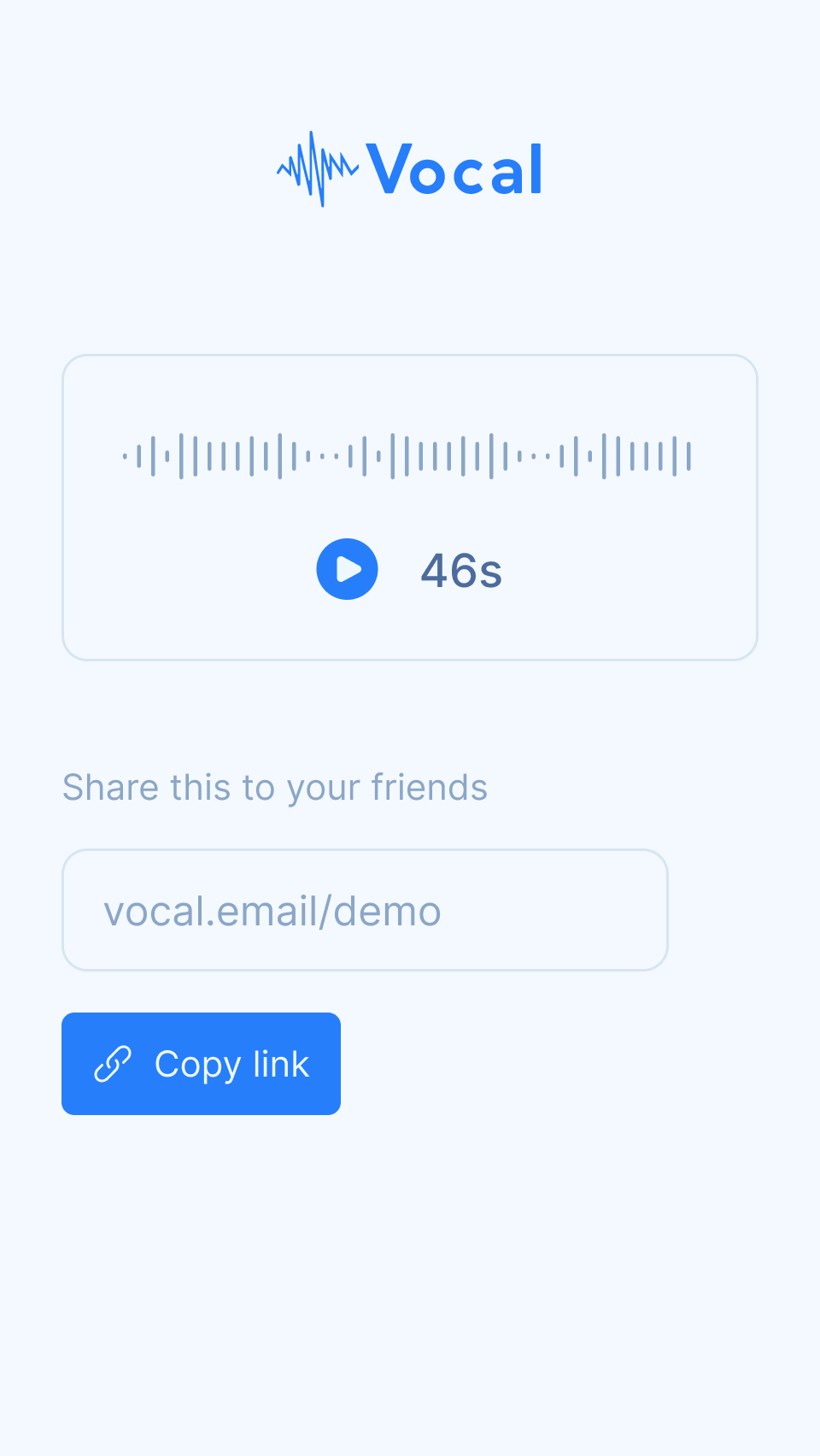 Effortless Voice Messaging App