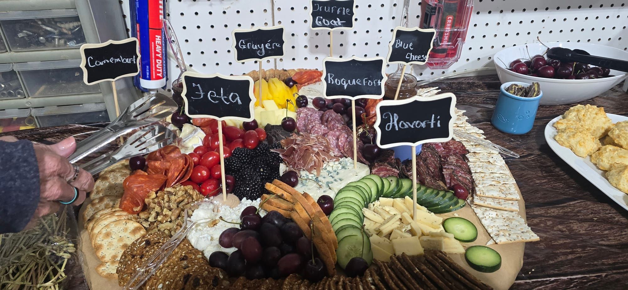 Charcuterie Boards at Lake Anna Bourbon party