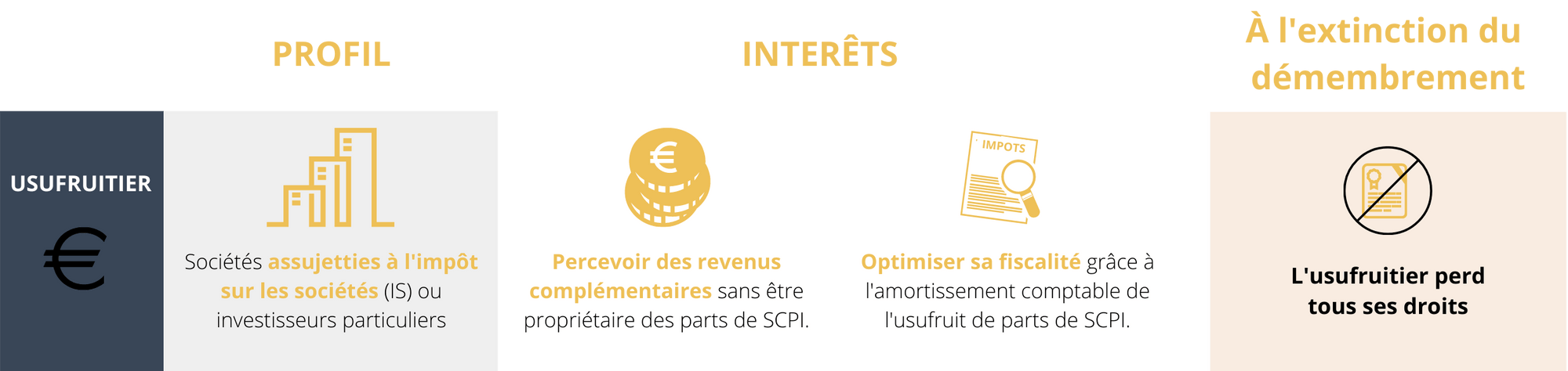 Critères SCPI en usufruit