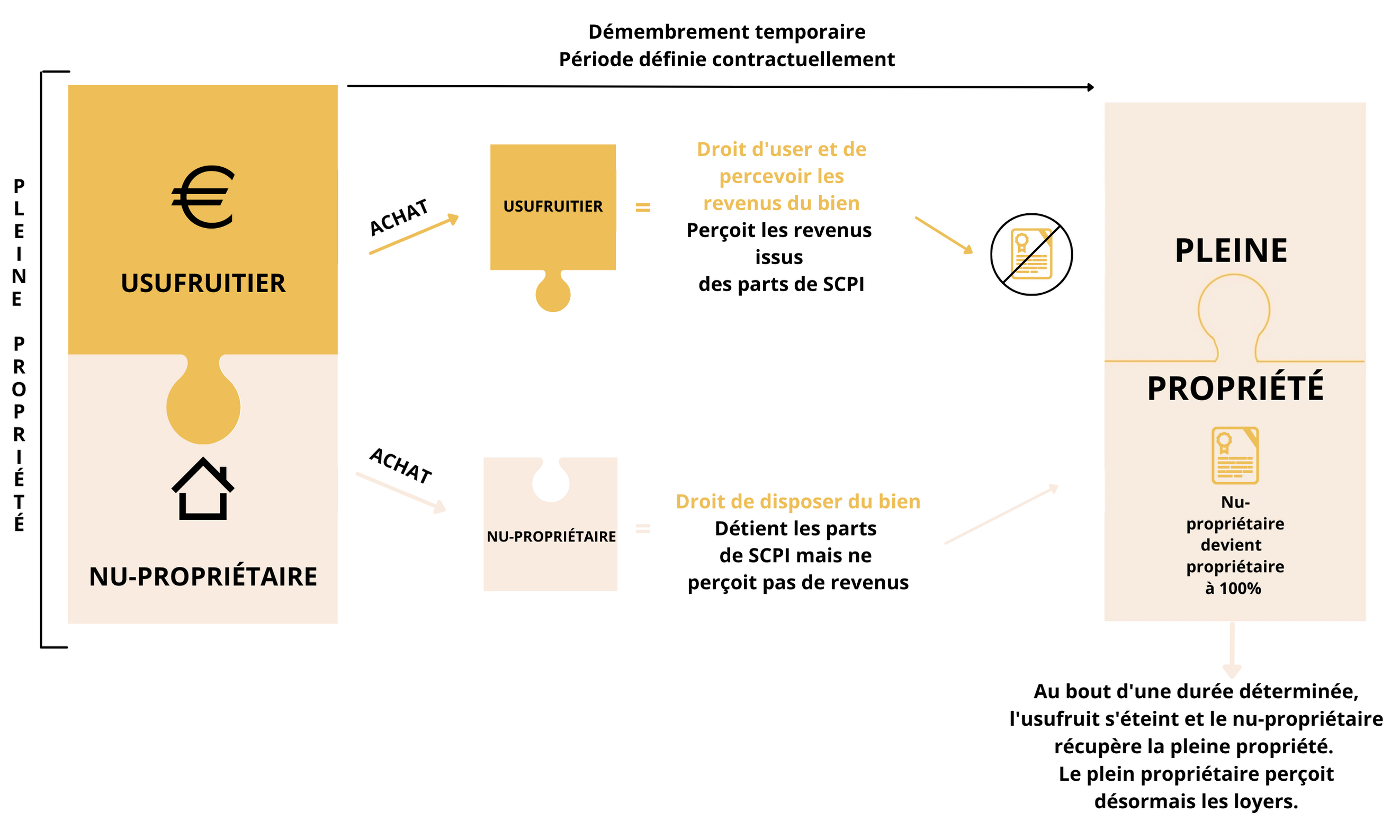 Schéma démembrement SCPI