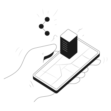 location share send receive transfer destination places map