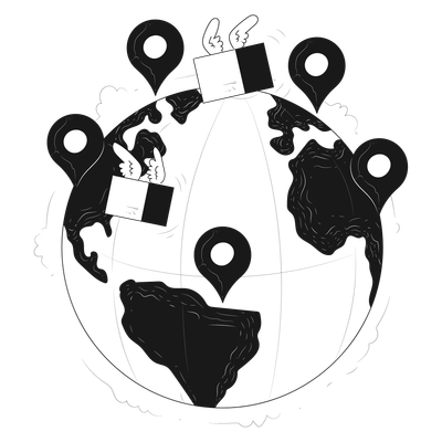 delivery logistics order deliver around the world worldwide international global