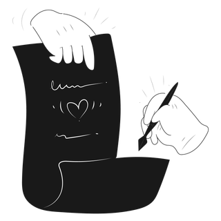 relationships rating review honest opinion contract signature write hand gesture