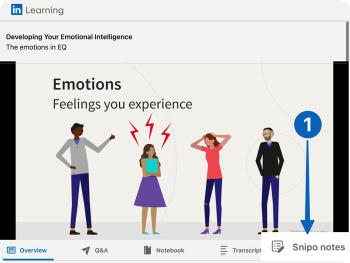 Take Notes on LinkedIn Learning to Notion using Snipo