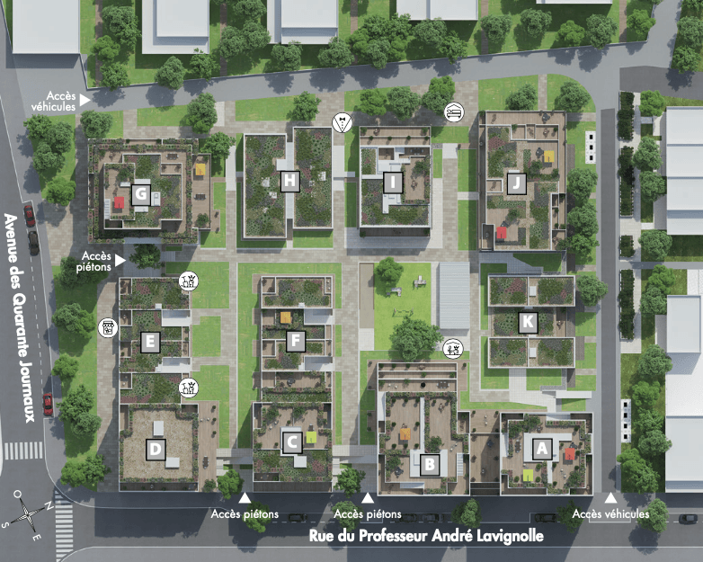 Plan de masse Noeme à Bordeaux