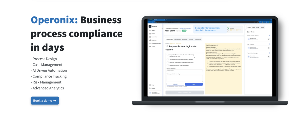 Operonix: Run critical business processes with less effort, fewer ...