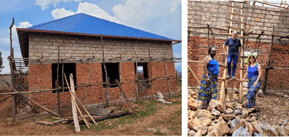 La ludoth&egrave;que en construction au Rwanda.