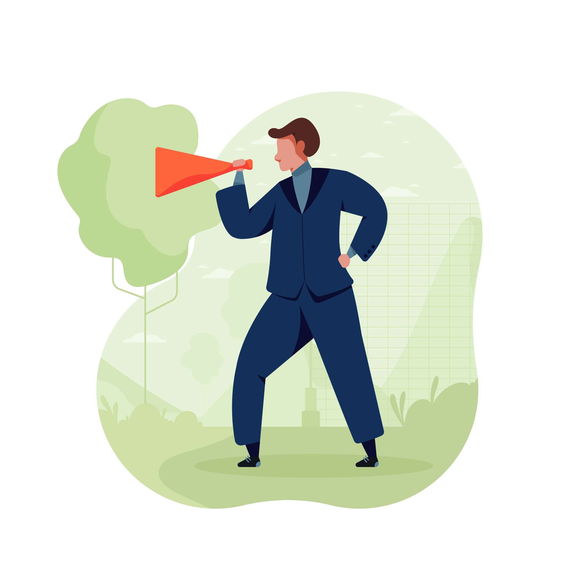 announcement megaphone marketing