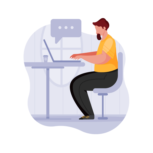 chat online computer laptop