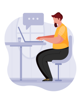 chat online computer laptop