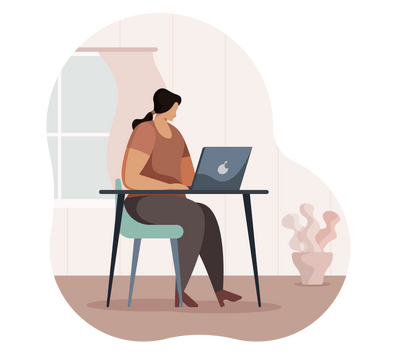 desk computer workspace