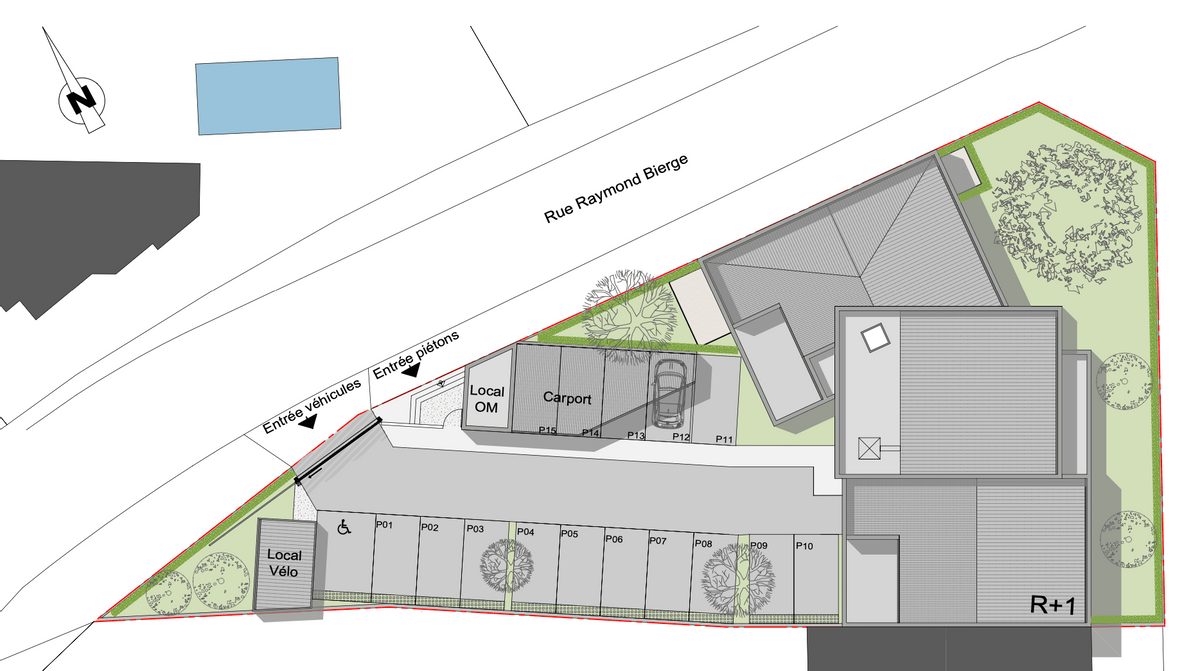 Plan de masse résidence Alba Villenave d'orion