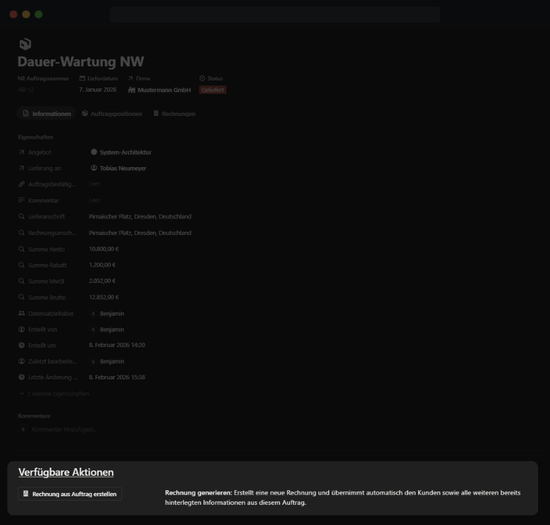 Effizienz-Steigerung im Vertrieb – Smart-Buttons zur automatisierten Erstellung von Angeboten und Aufträgen