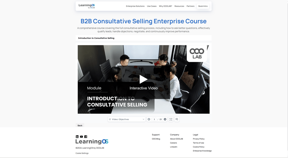 B2B Consultative Selling Enterprise Course
