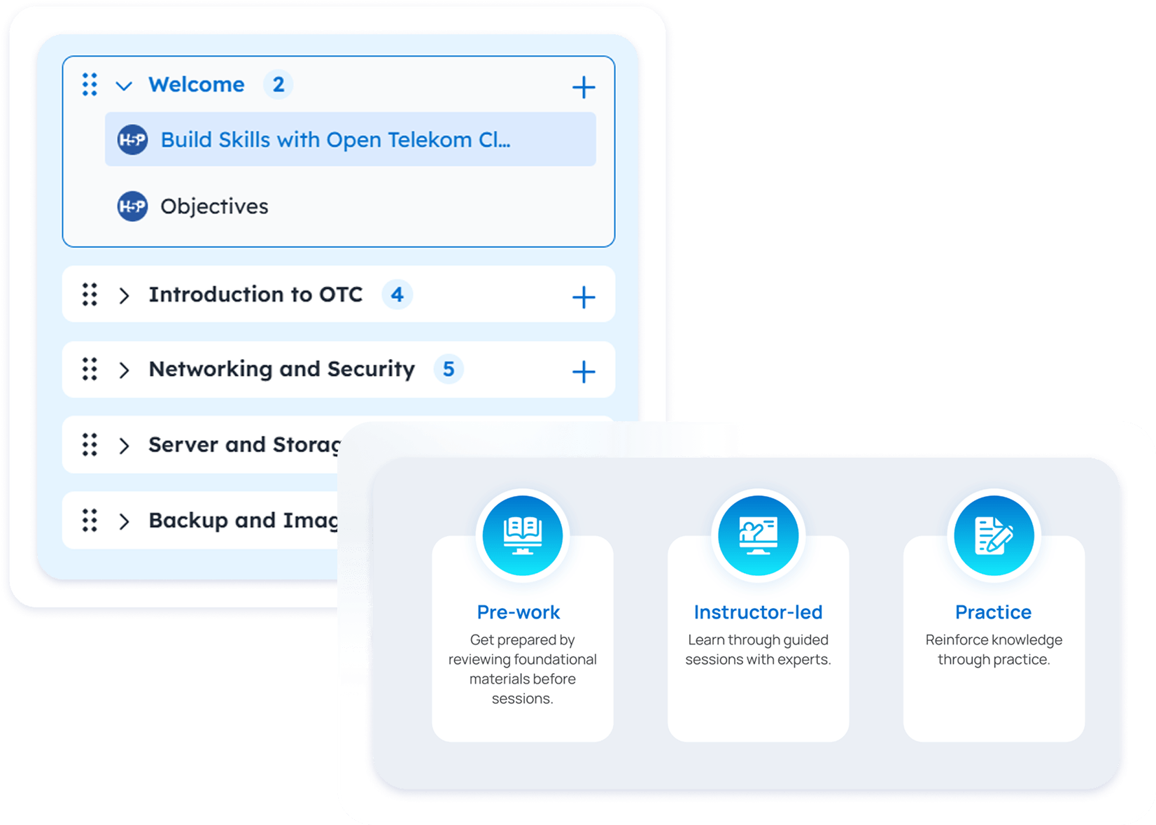 lesson structure that follow international standardized frameworks