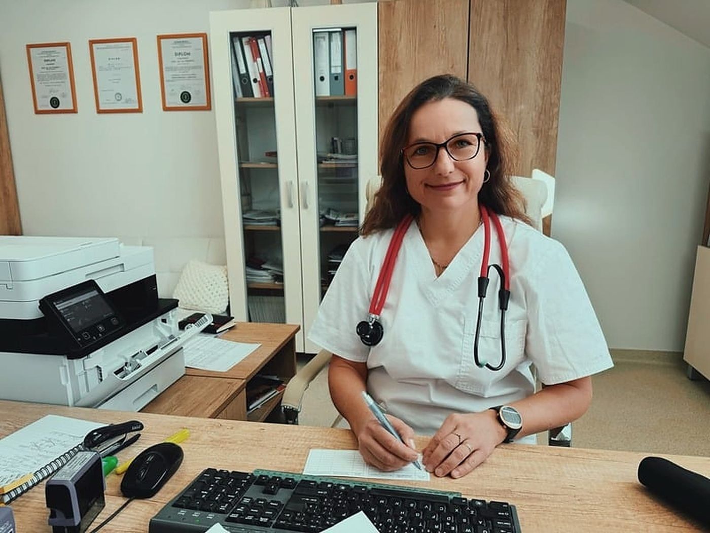 MUDr. Jana Víznerová vo svojej ambulancii v Kežmarku