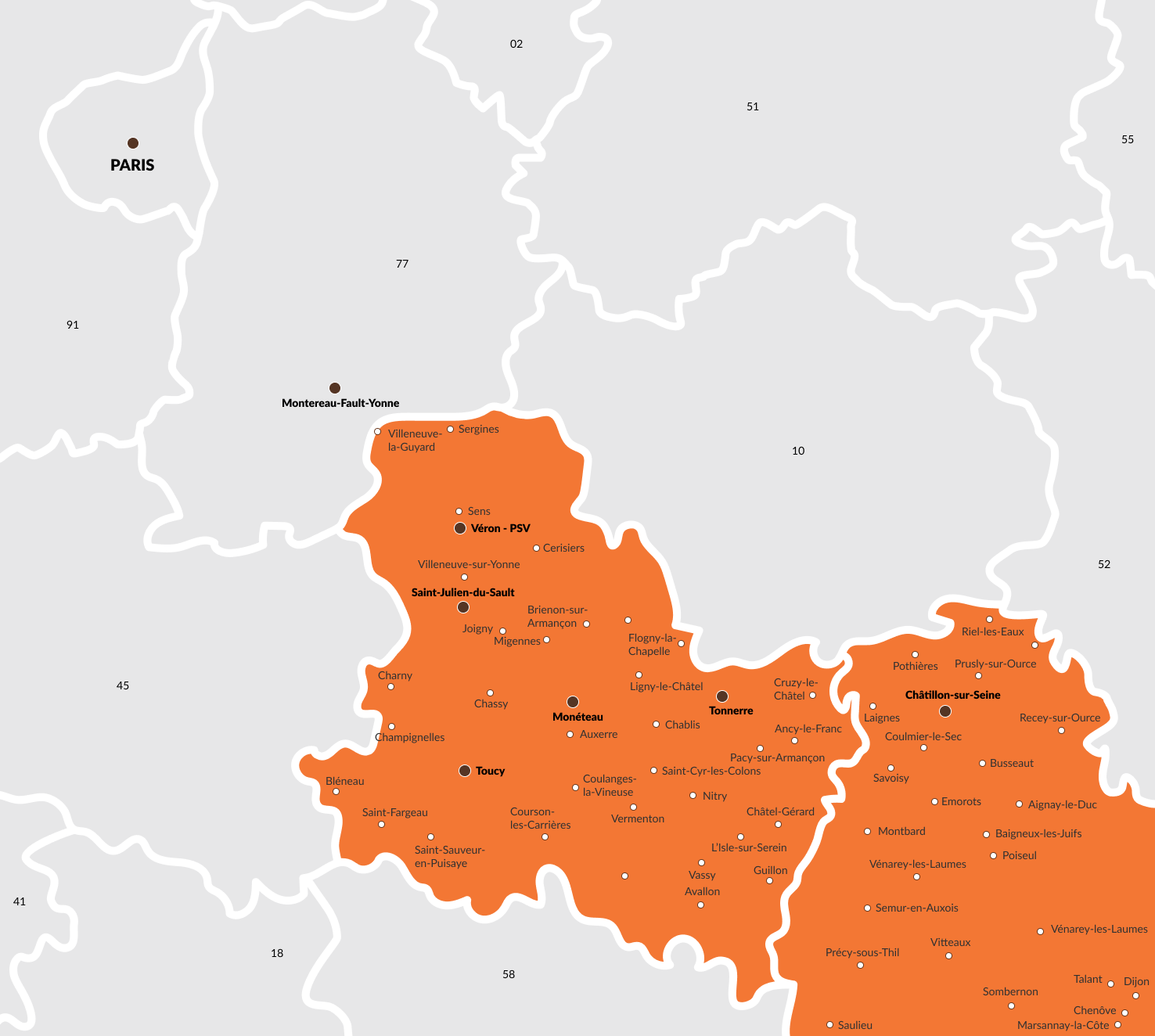 Cartographie SeineYonne