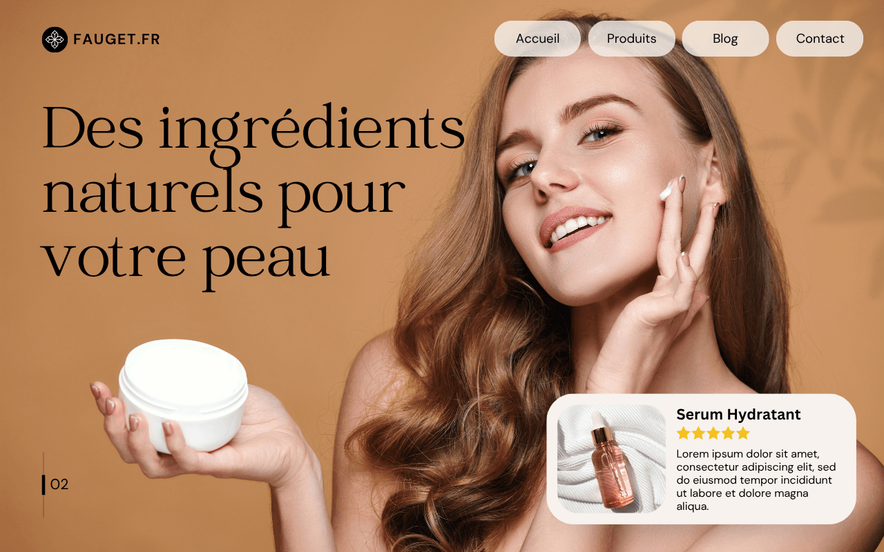 Brown Minimalist Beauty Skincare Homepage Desktop Prototype.png