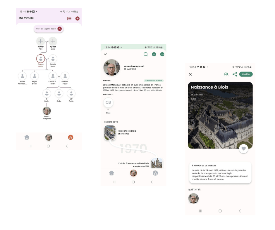 Article de généalogie pratique sur l'application mobile remembr : une application pour rassembler la famille autour de l'histoire familiale 