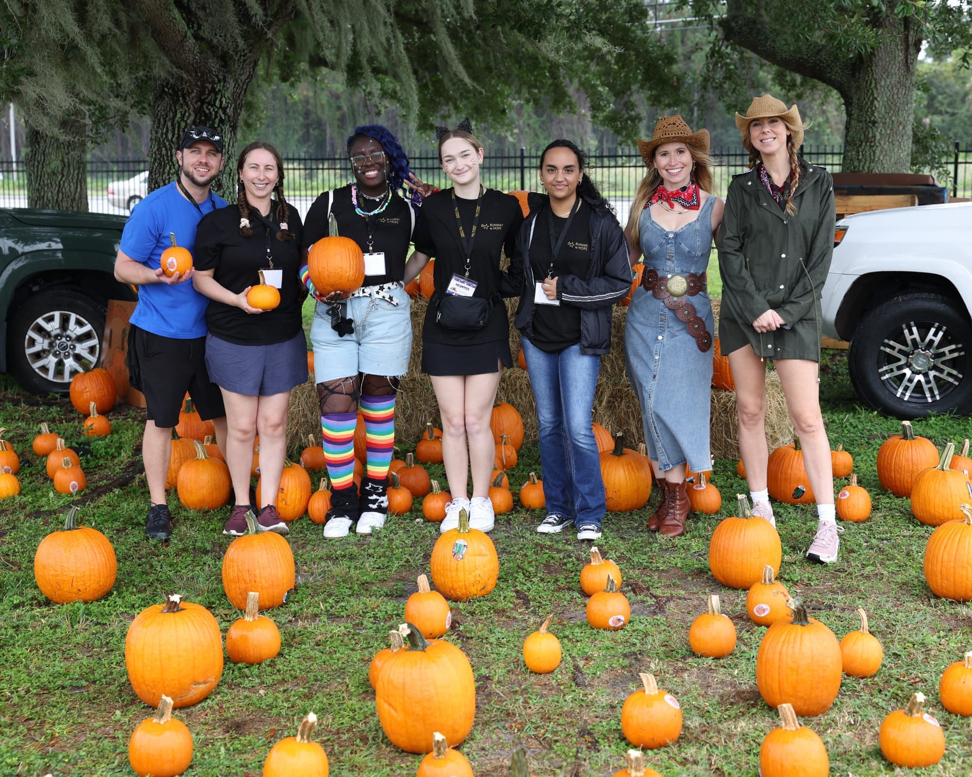 TrunkorTreat2025 - Alicia Lacy & Volunteers at Pumpkin Patch 1.JPG