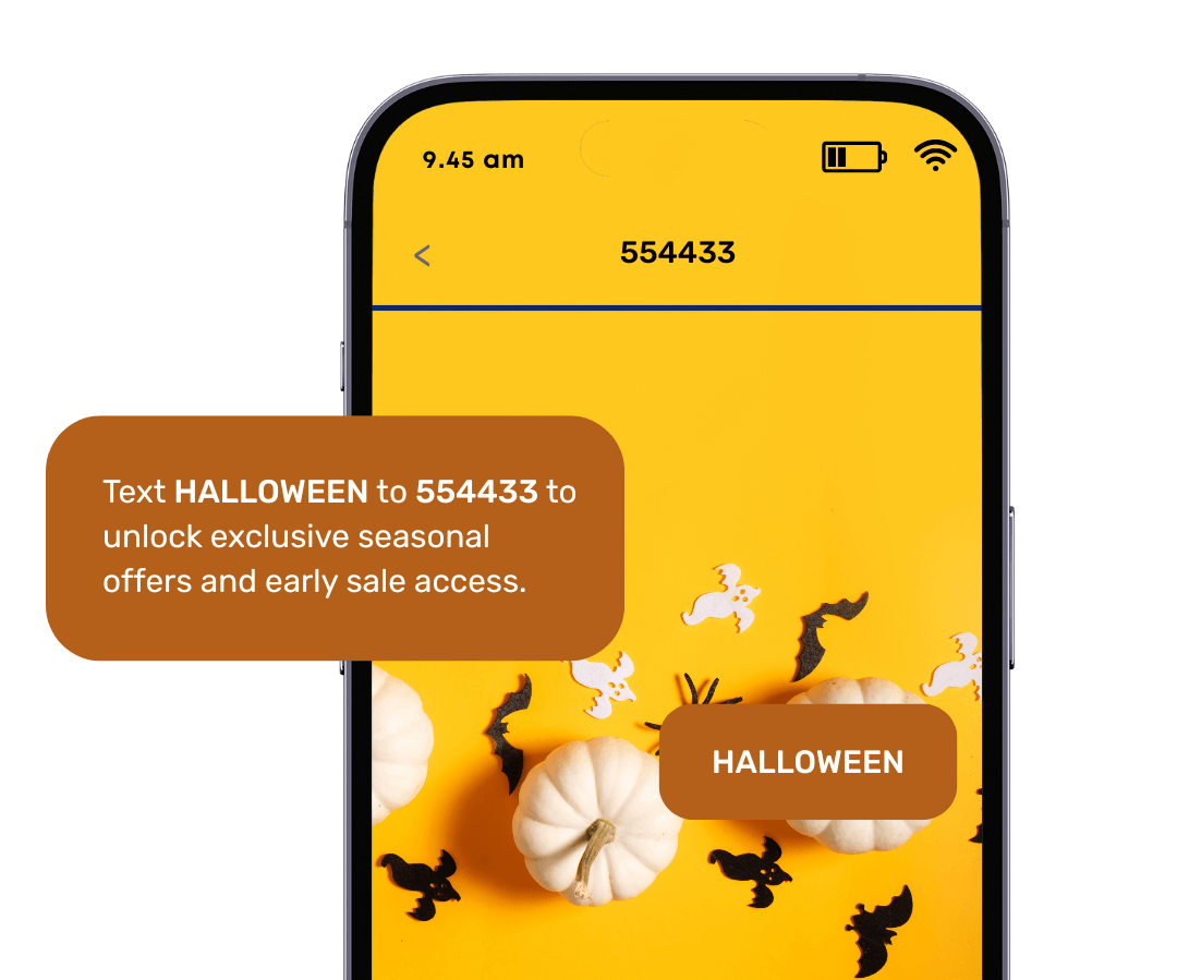 Halloween Grow Your Audience Through Opt-Ins text