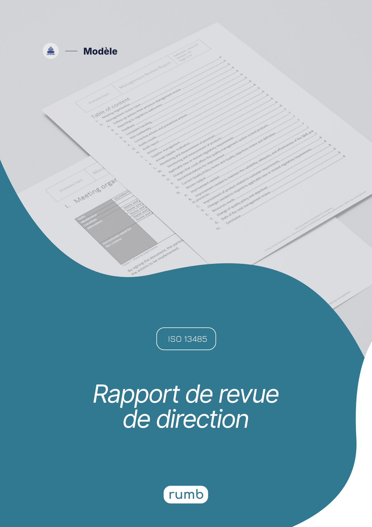 Rumb | Modèle à compléter - Rapport de revue de direction