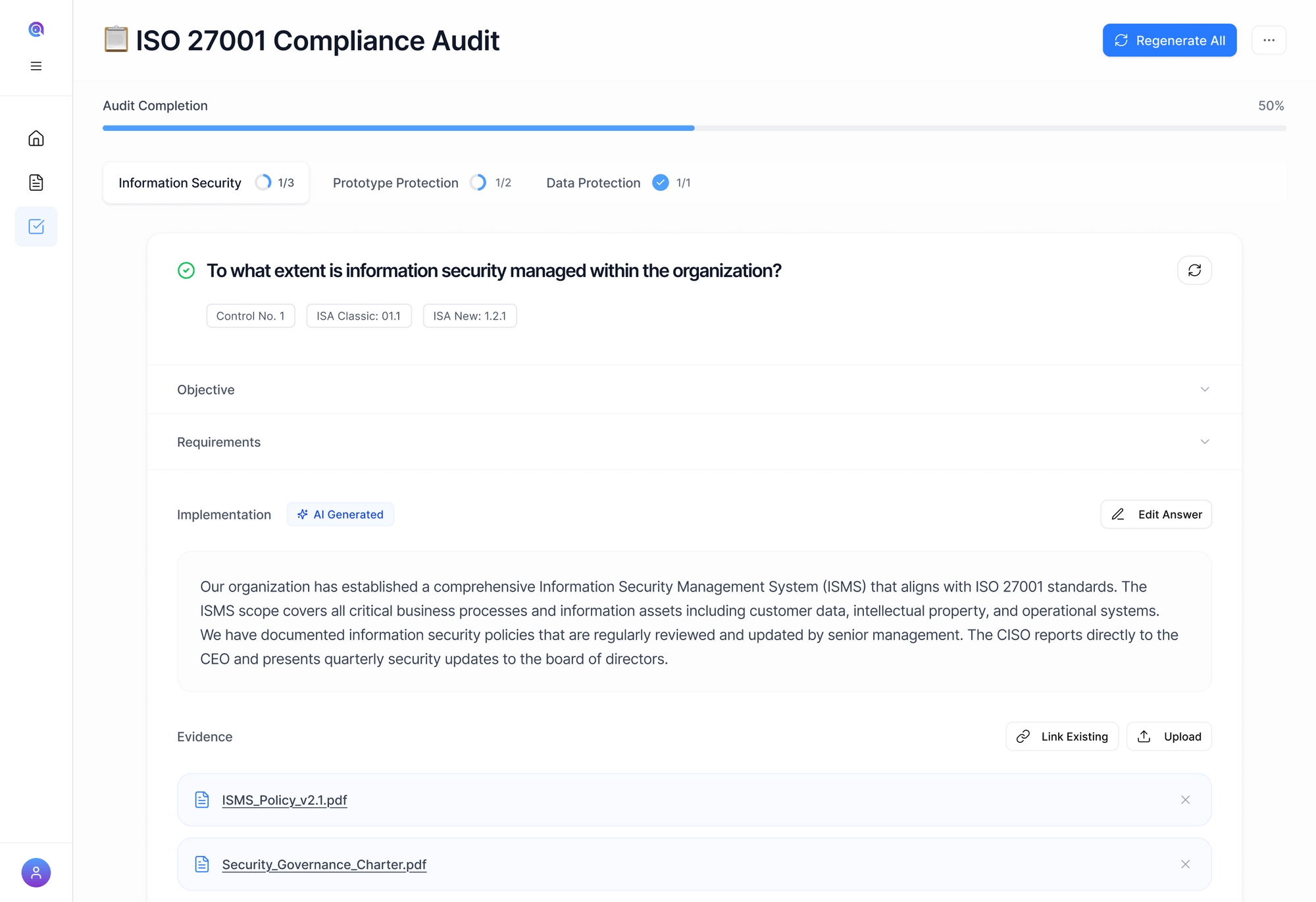 Audit Catalog (with mock data)