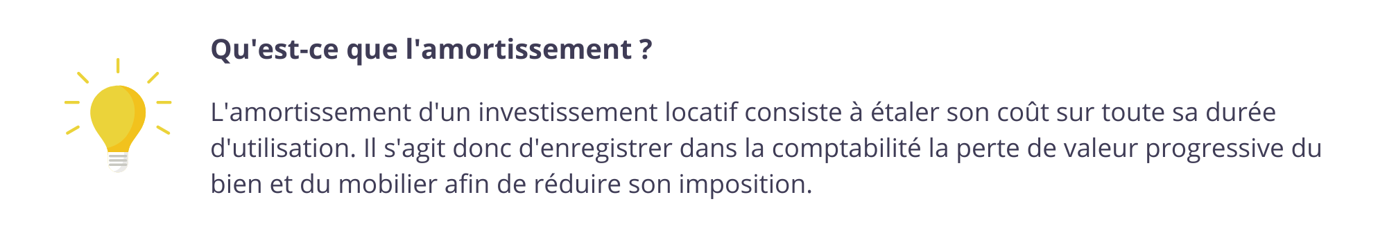 Système d'amortissement du LMNP au régime réel